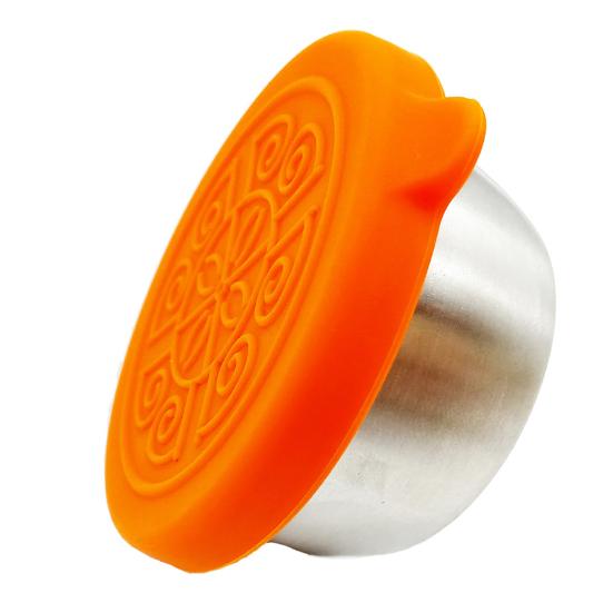50ml Sauce Container Leakproof Reusable Pack Sauces Stainless Steel Dipping Sauce Cup with Silicone Lid for Lunch Box