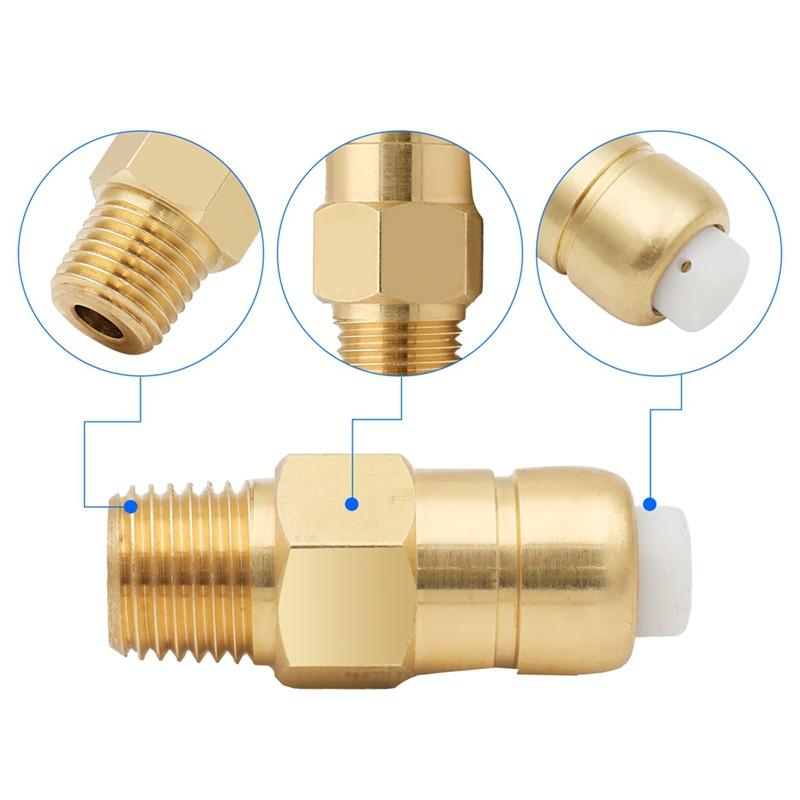A25F-2 Pieces Thermal Release Valve For Pressure Washer Pump, 1/4 Inch NPT Thermal Relief Valve, Replacement Pump Protector