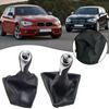 Pomello del Cambio Manuale a 6 Marce dall'Aspetto Personalizzato per BMW Serie 1 F20 F21 2011 2016 con Soffietto in Pelle Accessorio Interno Nero Argento