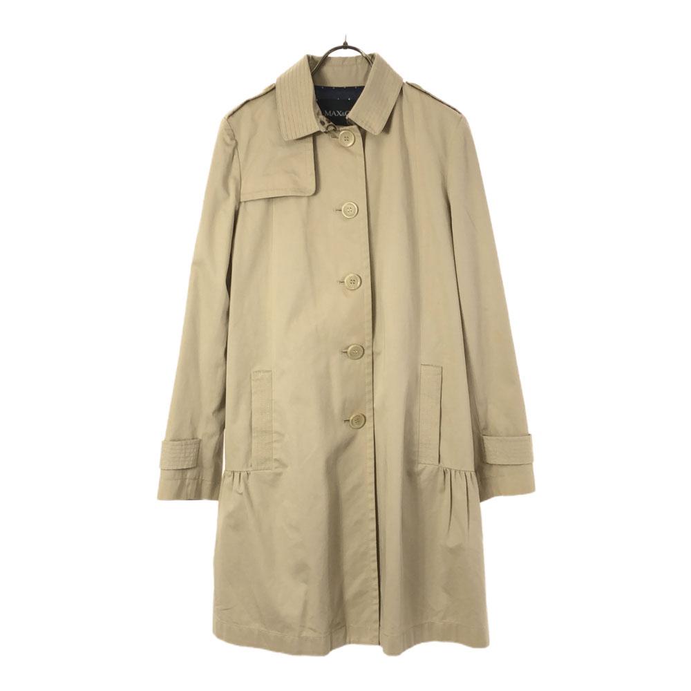MAX&CO Trench Coat 4 Beige Back Dot Pattern Women Used