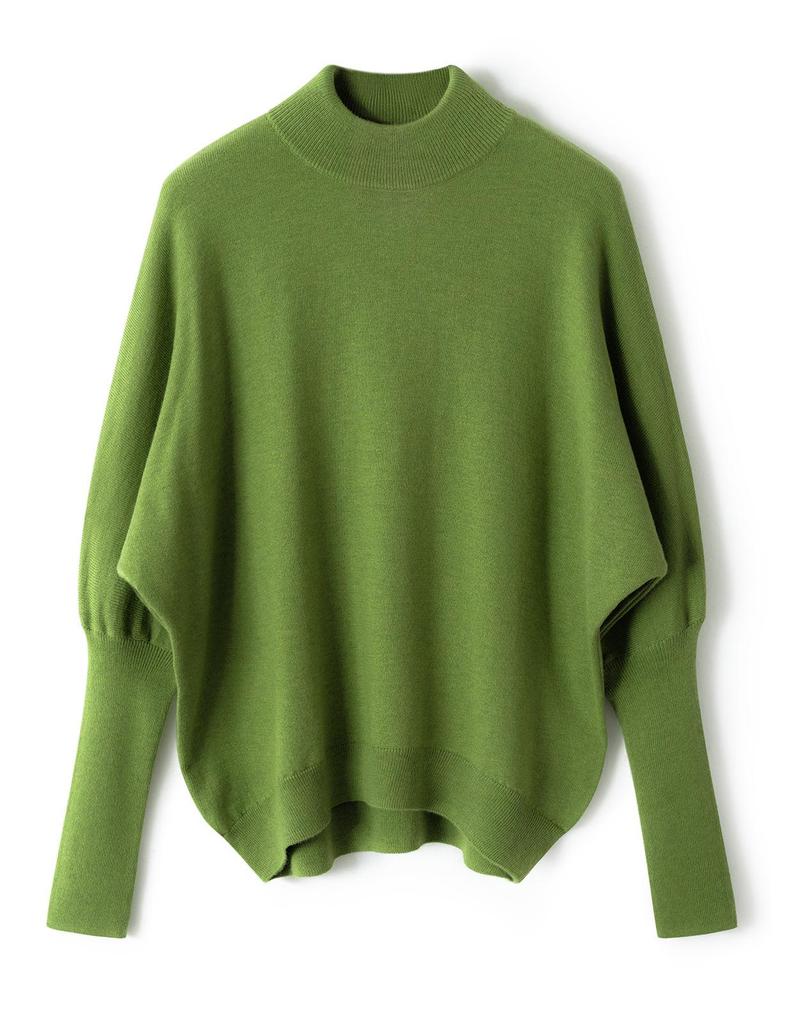 Women's Autumn/Winter Wool Batwing Sleeve Turtleneck Sweater