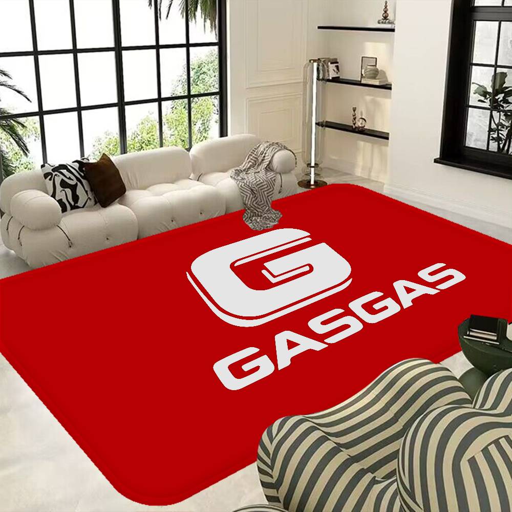 G-GasGas Red Motorcycle Hallway Carpet Non-Slip Laundry Room Mat Laundry Decor Balcony Child Living Room Bedside Area Rugs