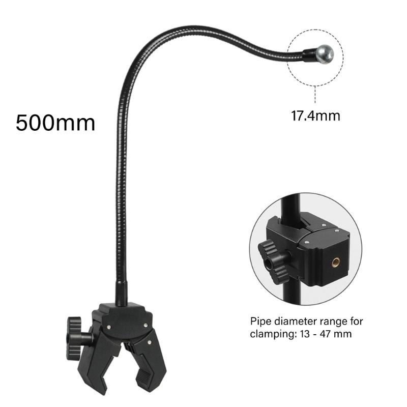 360 Rotating Adjustable Phone Tablets Holder Stand Clamp Mount For Desk Gym Live Streaming With Flexible Hose