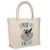 Insulated Beach Bag - PLANETEE - Soft Cooler Lunch Bag - Natural Cotton - Printed In France - Large Capacity