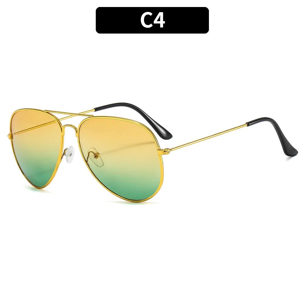 Fashion Dazzling Colour Retro Goggles Round Sunglasses Uv Protection Sun Glasses Men And Women Outdoor Driving Glasses