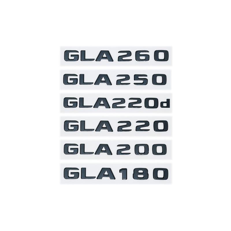 Car Tail Trunk Letters Logo Emblem Badge Sticker For Mercedes Benz GLA Class 4MATIC X156 H247 45 GLA250 GLA200 GLA220d GLA250e