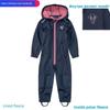 Outdoor Windproof Soft Shell Children's Jump Suit Boys and Girls Jumpsuit Romper Fleece-lined Heattech Waterproof Export