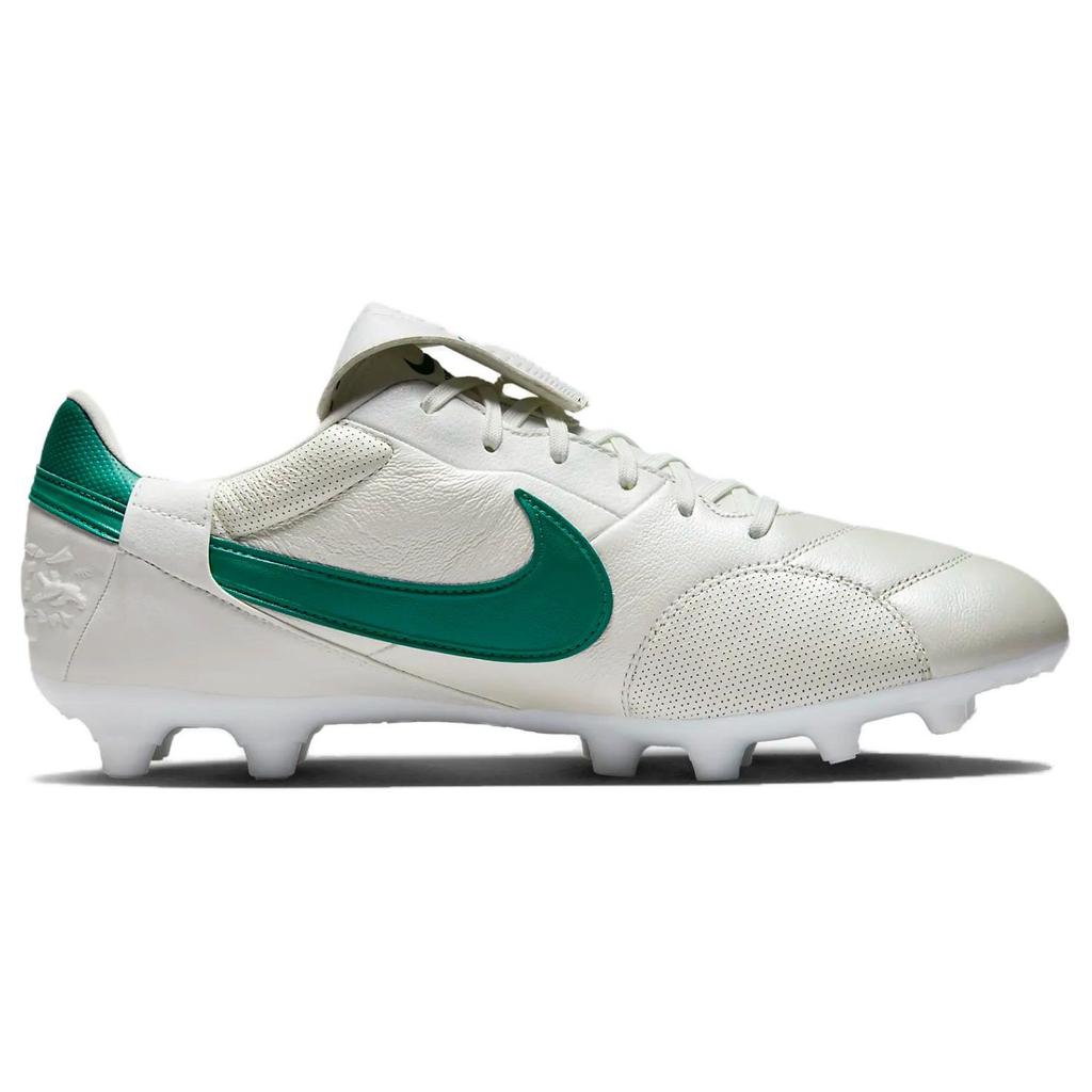Nike Premier 3 Low FG White Mystic Green Unisex Sneakers Metallic-Summit-White HM0265-102