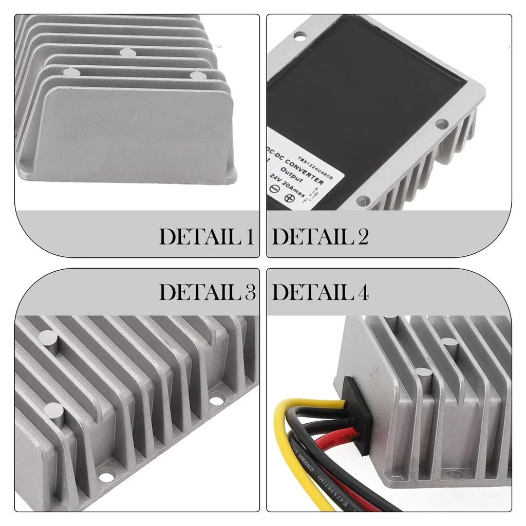 DC 12V To 24V 48V Step Up DC Converter Voltage Regulator Boost Module Stablizer Waterproof Housing Converter For Vehicles
