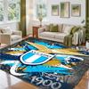 Lazio FC Design Crystal Velvet Rug Soft Decorative Mat for Bedroom Entrance