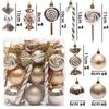 29/36/40pcs Christmas Ball Silver Red Christmas Tree Hanging Pendants Printed Special-shaped Gold Christmas Spheres  New