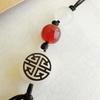 Glazed Shoes & Clothing Pendant: Imitation Jade Bodhi Phone Charm with Personalized Chain & Shell Lanyard