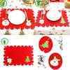 Luxurious Christmas Santa Place Mat Table Runner Mat Crafted For Holiday Cheer