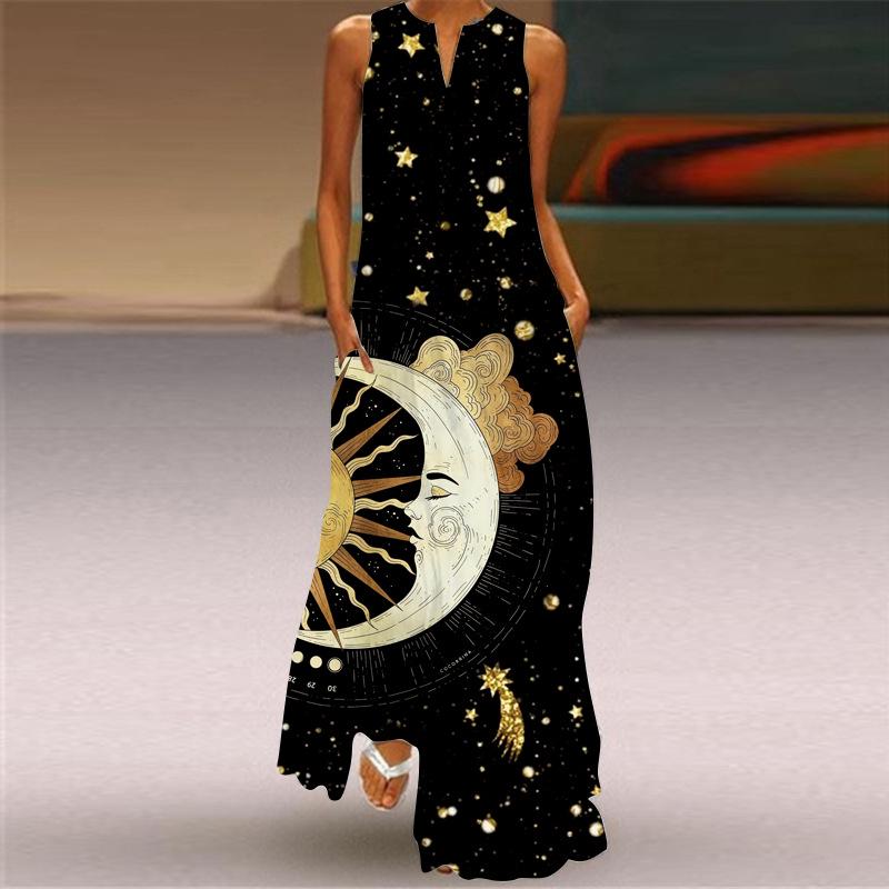 

Весна-лето 2024 Женская мода Длинная юбка с сексуальным принтом и карманами M