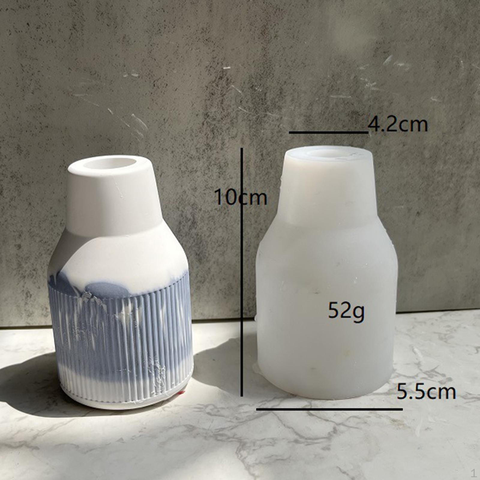 

3D Flower Vase Silicone Model, Small Flowerpot Plant Clay Resin Model 5.5x10cm mouth 4.2cm