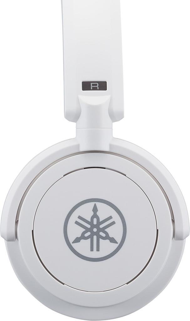 YAMAHA Features Powerful Sound and Rich and a Comfortable Fit for Extended Includes a Stereo Adapter HPH-100WH Headphones, White. Tone, Use. Plug.