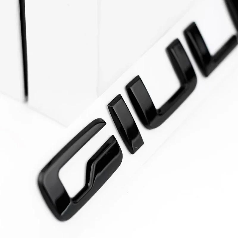 3D ABS Car letter Badge Sticker Logo Rear Trunk Emblem Auto Accessories For Alfa Romeo 147 156 Q2 Q4 Ti Veloce Giulia Stelvio fw6