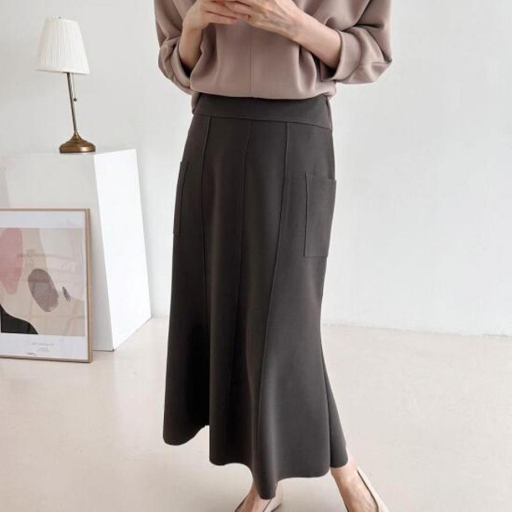 New Arrivals Open Run Women Stretch Flare Mermaid Long Skirt