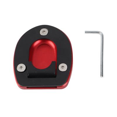 Motorrad Kickstand Pad Seitenständer Vergrößerungsplatte Passend für Vespa GTS 250 300 2013?2019Rot