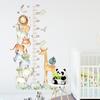 Hot Sale Measure Height Cute Decoration Sticker for Home Decor Children Room Cartoon Animal Kids Growth Chart Wall Paper Sticker