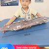 Fujian Aircraft Carrier 3D Puzzle Warship - Handmade Educational Toy