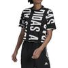 T Shirts Women's Black Crew Neck Moderate Straight Fit HC9161
