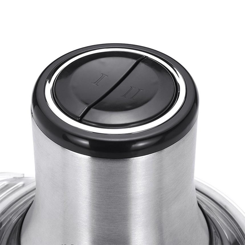 3L Electric Meat Grinder 2 Speeds Stainless Steel Electric Chopper Automatic Mincing Machine Quiet Food Processor 800W