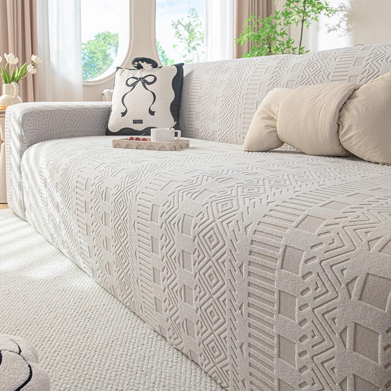 Stil Simplu Moale Polar Fleece Greu Husa Canapea Nouă Toamnă și Iarnă Anti Alunecare Husa Universală Complet Acoperitoare