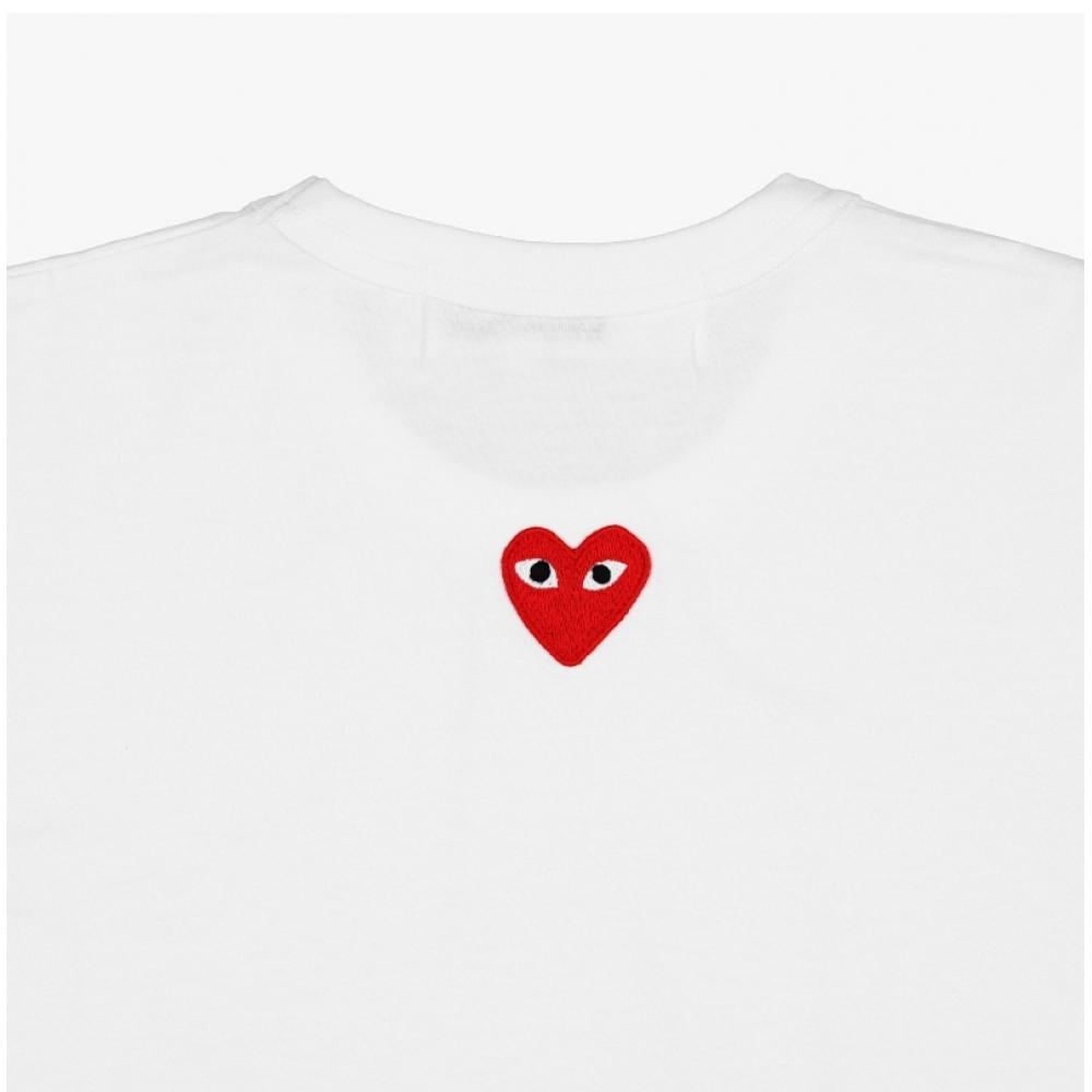 Comme Des Garcons Ax T340 051 3  p1T340 3  Play Back Red Heart Waffen Union Short Sleeve Tee
