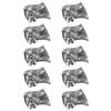 10Pcs Zinc Alloy Umbrella Lanyard Bead Large Hole Non Slip Lanyard Bead  for Flashlight