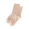 Socks Autumn Sweat-Absorbing And Odor-Proof Cotton Socks Polka Dot Rolled Hem Stacked Socks Mid-Leg Socks Versatile Casual Socks