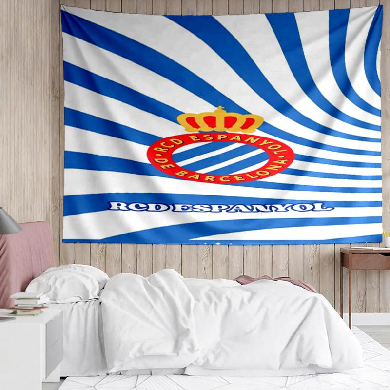 Real Sociedad Crest Design Tapestry Accessories Playroom Tapestry, for Bedroom,Livingroom, dormitory Room Wall Decor Fan Birthday Gifts