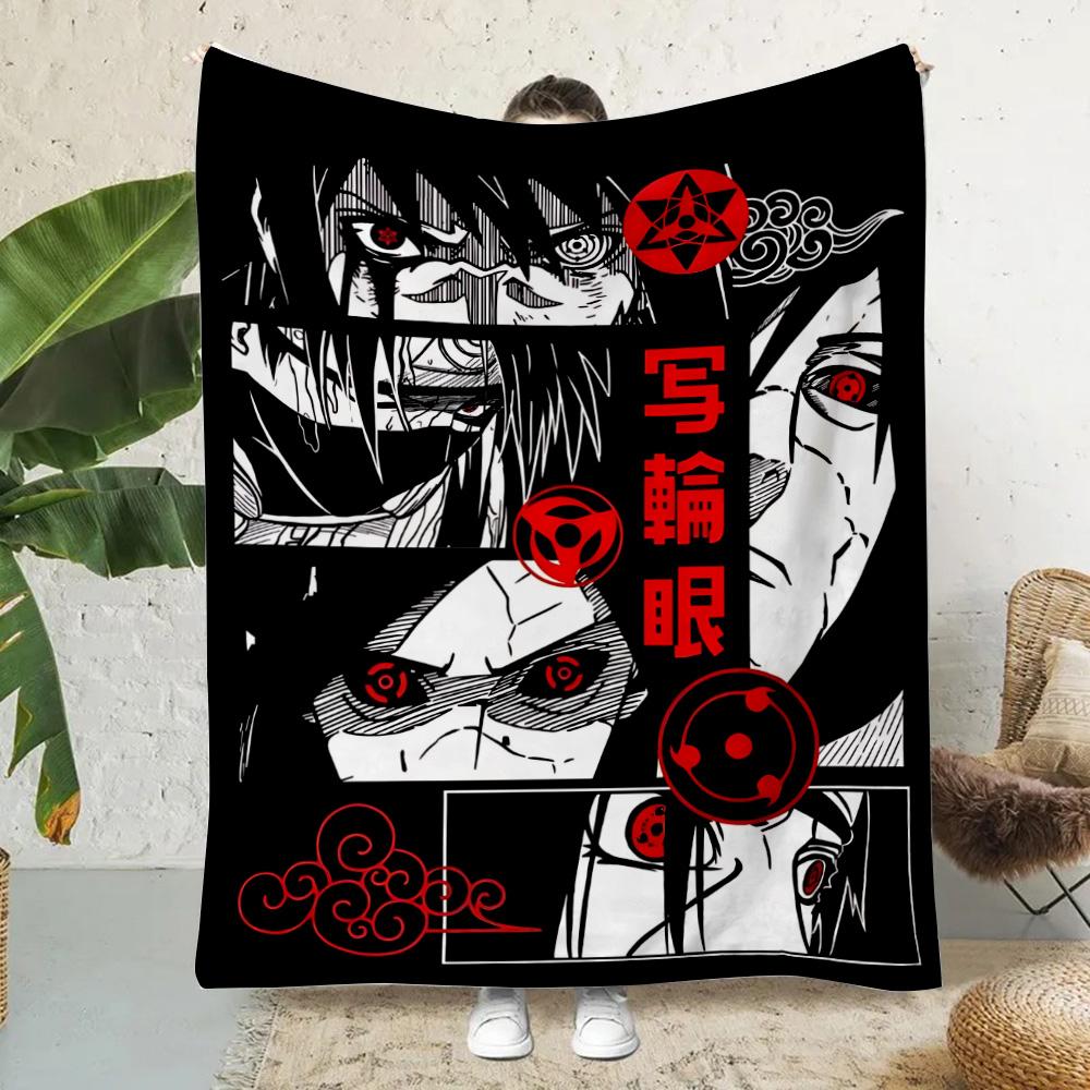 Hot Anime Narutos Itachi Akatsuki Printed Blanket Picnic Blankets Warm Blanket Soft and Comfortable Blanket Home Travel Birthday