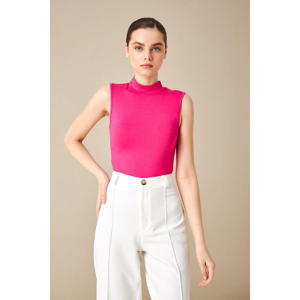 Dámské bílé tělo bez rukávů