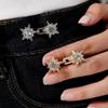 Five Pointed Star Jeans Buttons Butterfly Adjustable Pants Pins Fixed Waist Tightening Tool Safety Pins Dress Decoration
