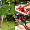 Garden Hose Guide Spike Heavy Duty Plant Protector Stake Roller Wheel for Watering Pipe Guide Nail for Flower Bed Lawn Landscape