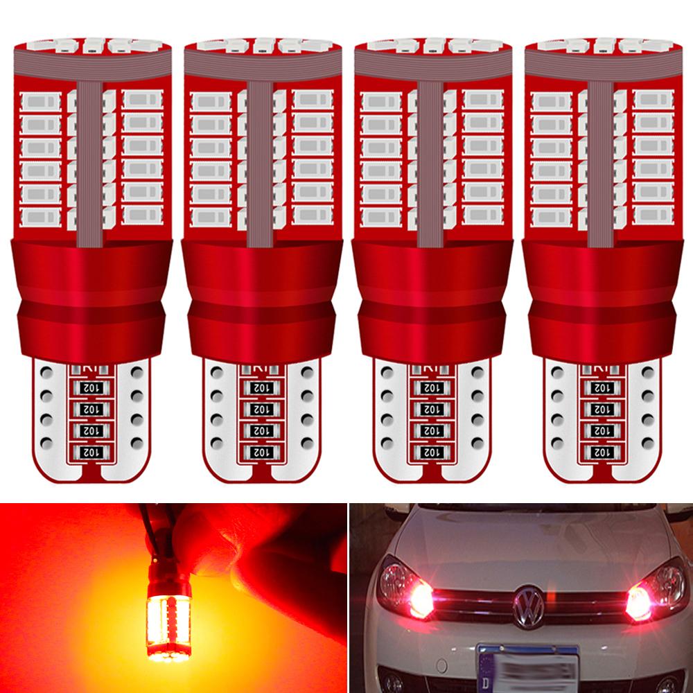 4x T10 LED W5W Canbus Pære Bil Parkeringslys Indvendig Læselampe Parkeringslys Loftslampe Hvid Blå Rød Rav Isblå Ingen Fejl Loftslamper 6