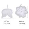 6pcs White/Pink Feather Angel Wing Pendant Mini with Rope Feather Snowflake Pendant Simulation Christmas Tree Decoration
