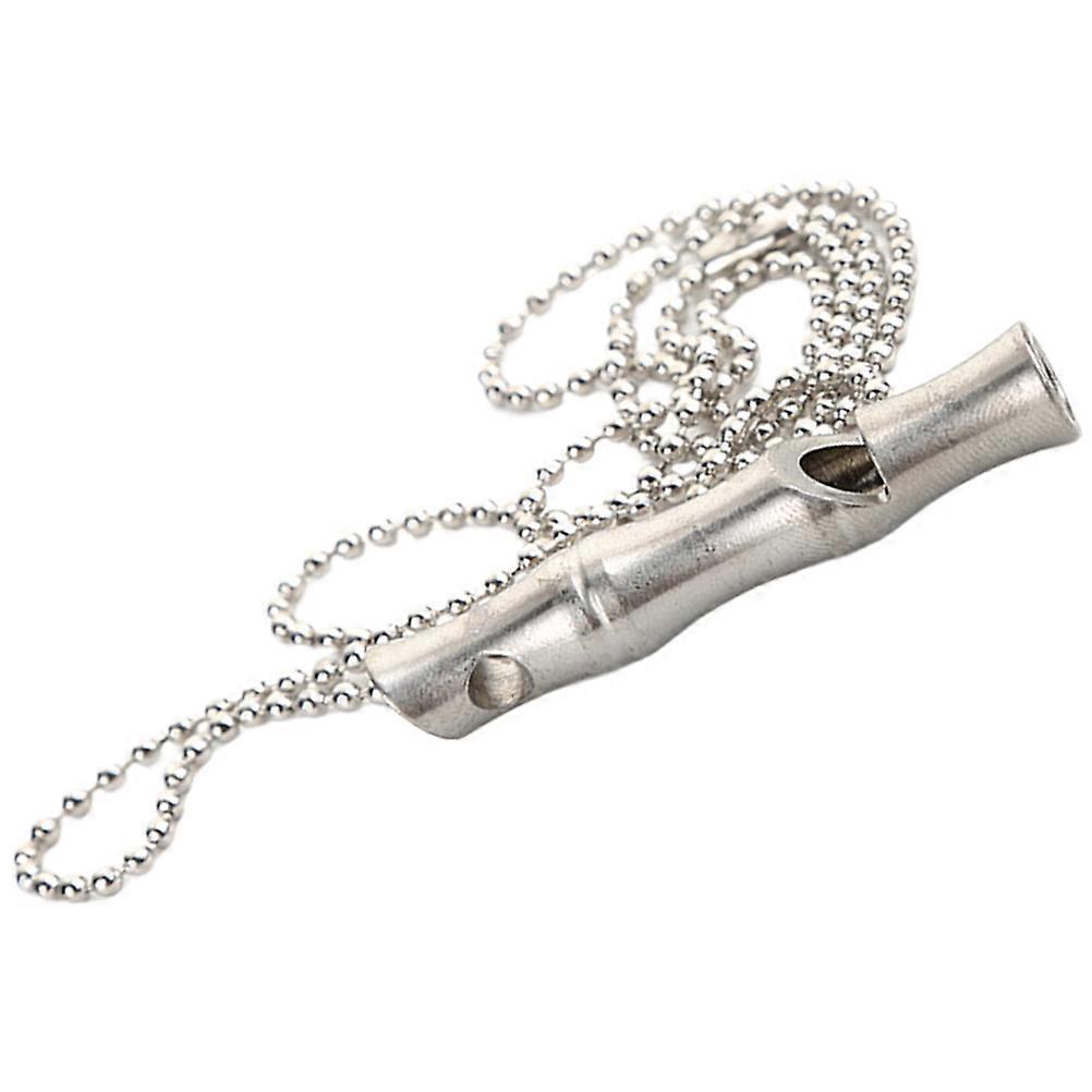 Metal Dog Training Whistle for Silent Training with Chain