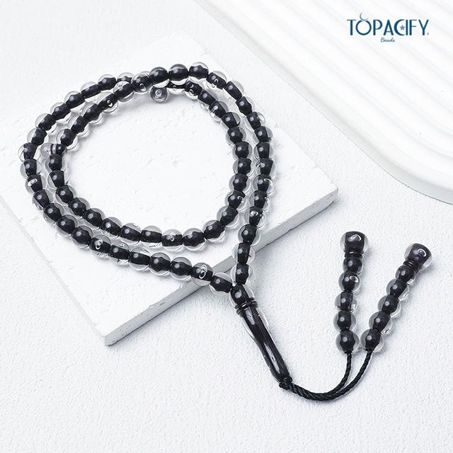 Grenzüberschreitende Kukka-Perlen: 66 Muslimische Gebetsperlenkette, Nahöstliches Handliches Lob-Accessoire