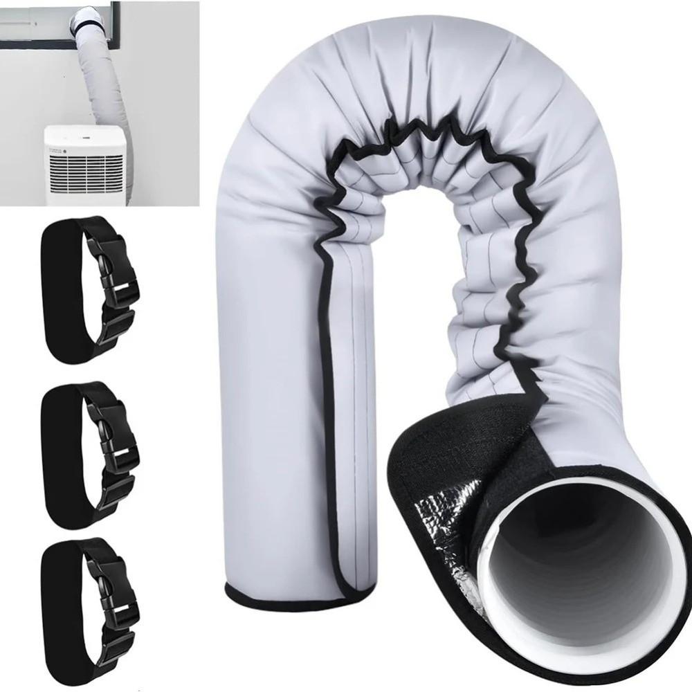 Portable Air Conditioner Hose Cover Elastic Buckle Exhaust Hose Cover AC Sleeve Kit