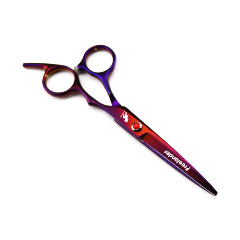 Hair Scissors 6" Japan Stainless Purple Hair Cutting Scissors Barber Thinning Shears Haircut Set for Hairdressing Dropshipping