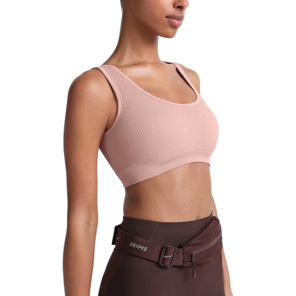 Nike × SKIMS Ribbed Seamless Lightweight Breathable Soft Sports Bra Women Underwear BABRA9713W-HEC