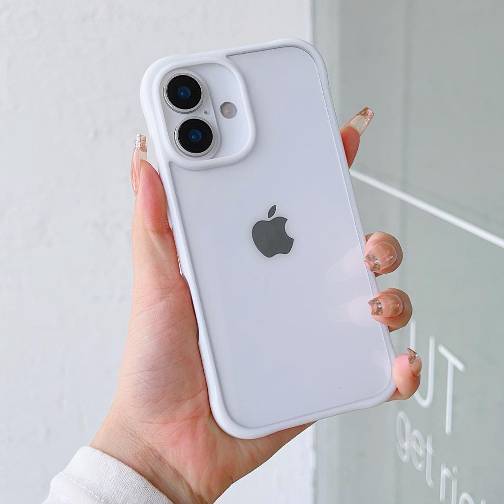 Candy Color Bumper Transparent Phone Case For iPhone 16 15 14 13 11 12 Pro Max Mini XR XS X 7 8 Plus SE Clear Hard Acrylic Cover