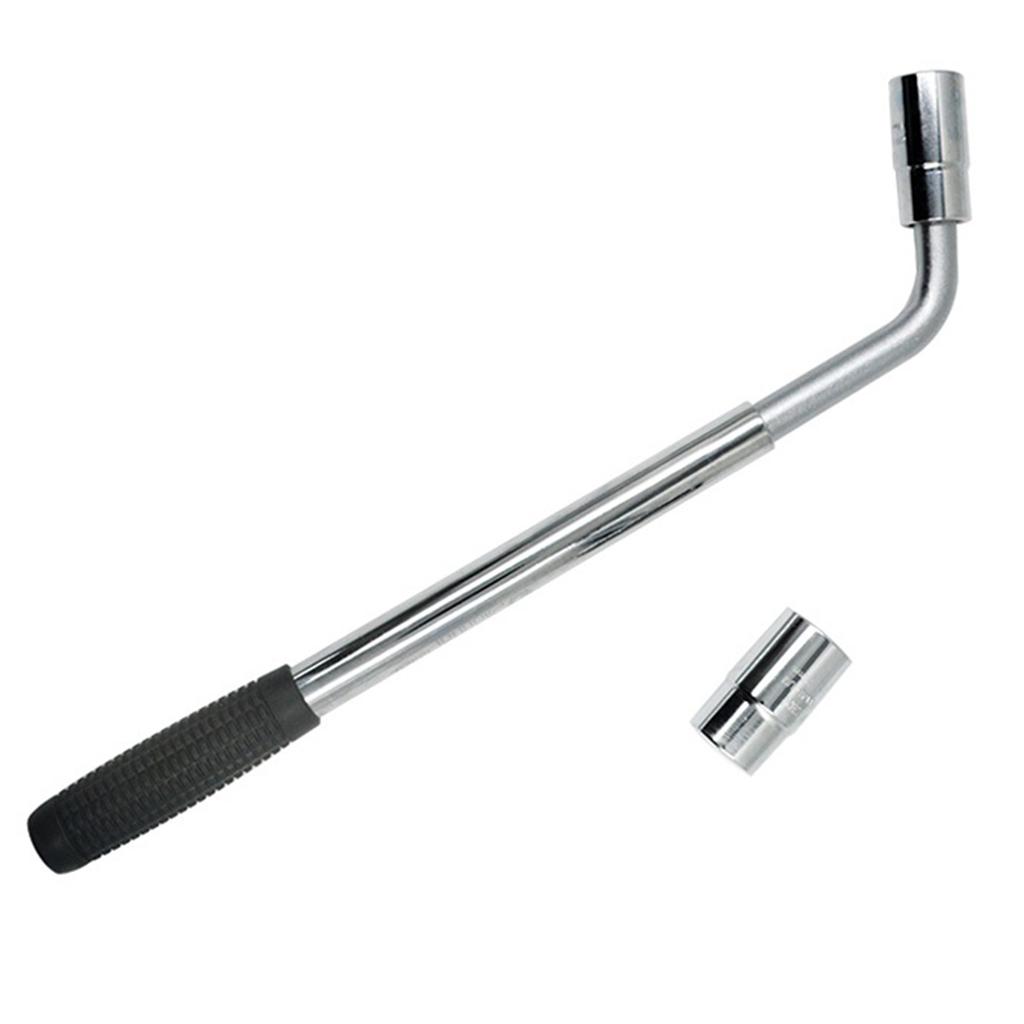 Telescoping Lug Wrench Wheel Wrench with for CR-V Sockets 17/19 & 21/23mm for Car Van Truck Caravan