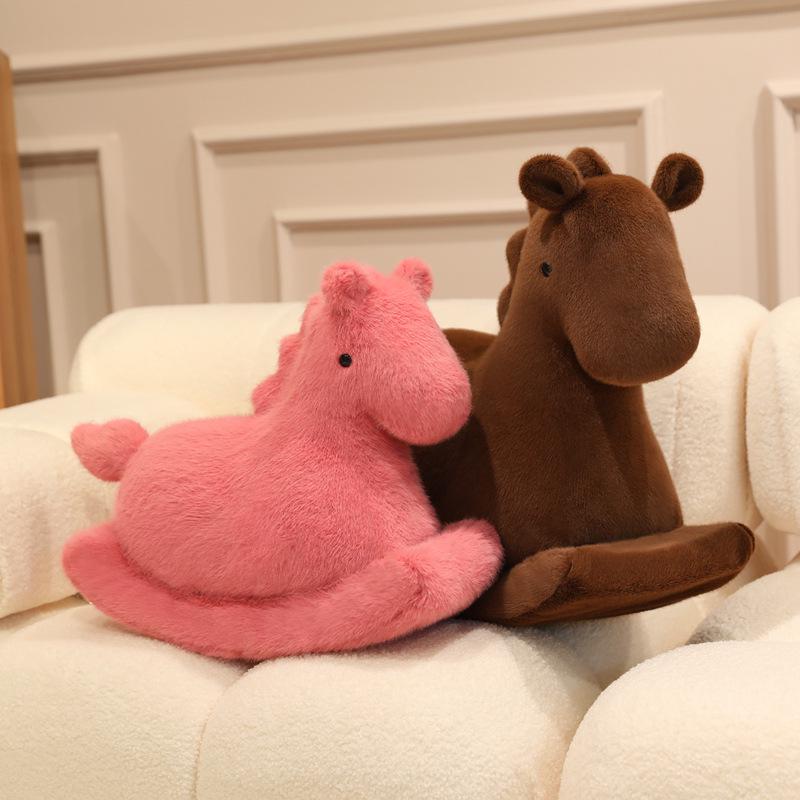 Plush Rocking Horse Doll – Cute Children's Comfort Toy & Birthday Gift
