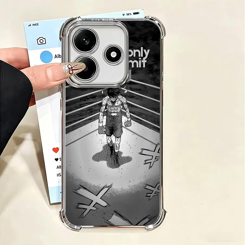Hajime No Ippo Anime Plating Phone Case For Xiaomi Poco X5 X6 X7 X8 Pro Max F8 Ultra F7 M8 M7 M5S Redmi 15C 15 14C 13C 13 X3 12C