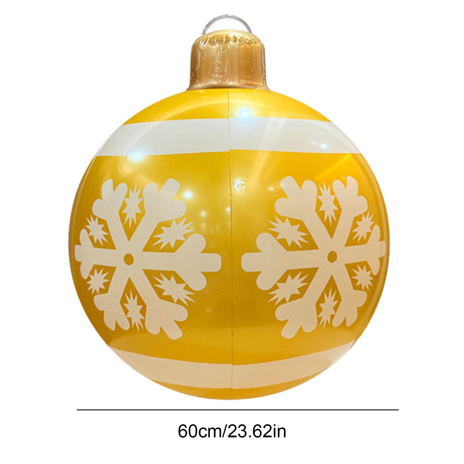 24-дюймовый гигантский надувной рождественский шар, большой уличный декорированный шар, уличные рождественские украшения, рождественский шар 35CM