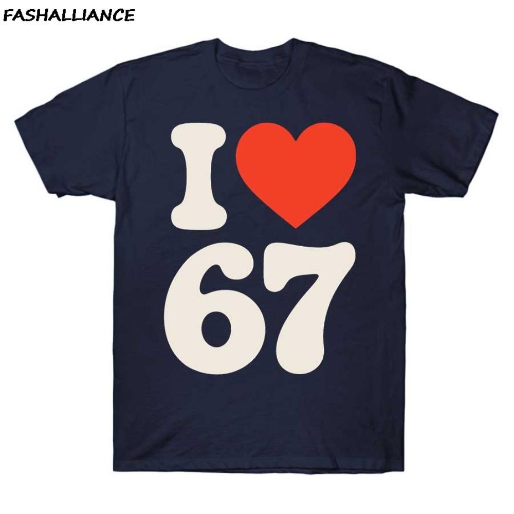Sechs Sieben 67 Meme T-Shirt für Herren Damen Hip Hop Streetwear Kurzarm Tops 100% Baumwolle T-Shirt