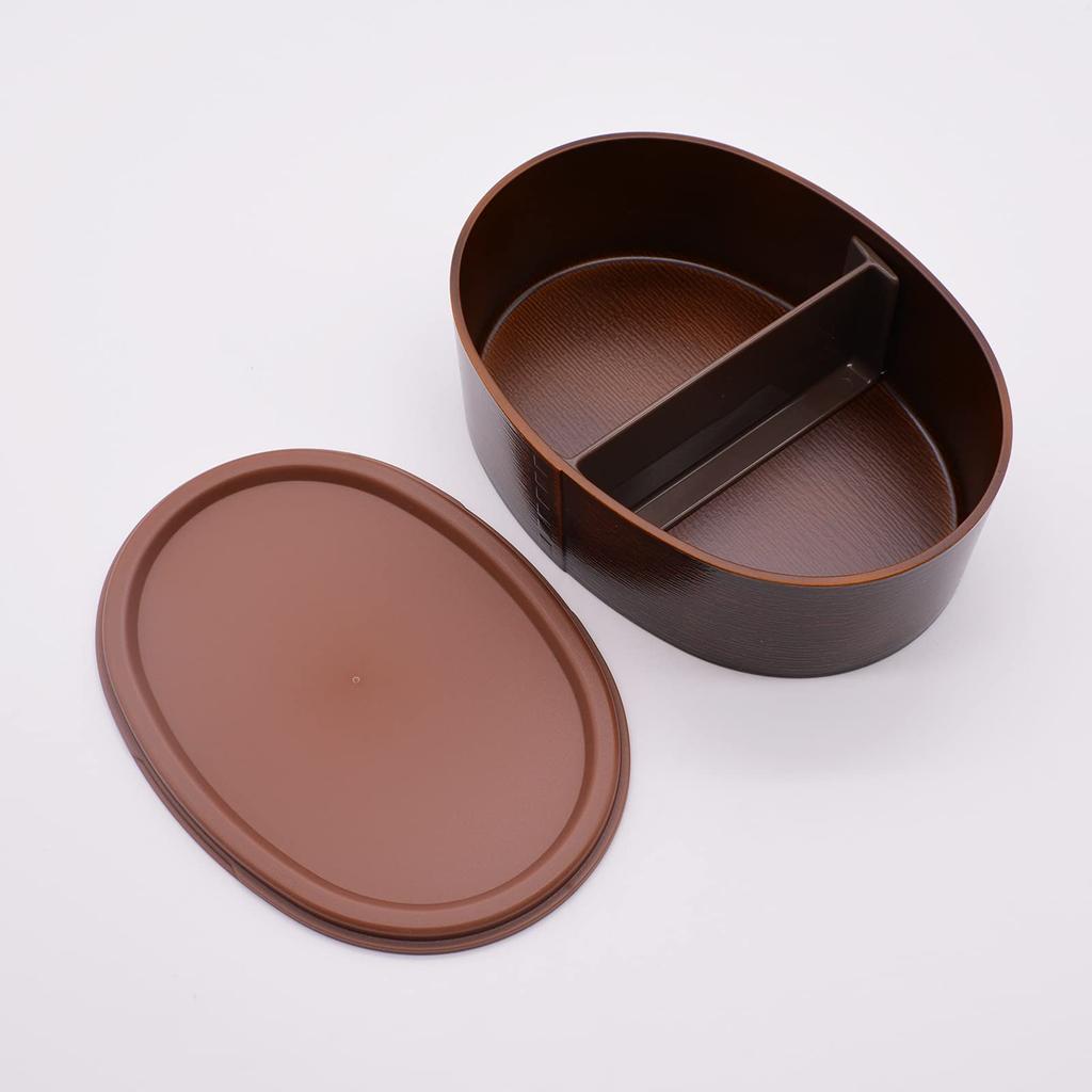Mitani Yamanaka Lacquerware Bento Single Microwave and Dishwasher Wappa Made In K17582 Box, Tier, Antibacterial, Approx. 550ml, Safe, Style, Oval,